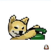 Набор стикеров для Telegram Animated Pixel Dog 1