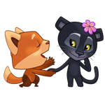 Набор стикеров Eve and Freddie In Love для Viber - фото 1