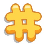 Набор стикеров Hashtag для Viber - фото 1