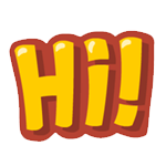 Набор стикеров Hi для Viber - фото 1