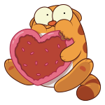 Набор стикеров LegCat's Valentine для Viber - фото 1