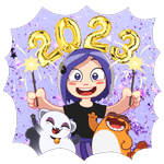 Набор стикеров New Year Celebration для Viber - фото 1