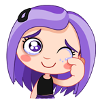 Набор стикеров Violet для Viber - фото 1