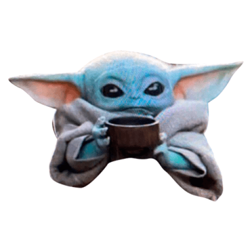Набор стикеров Baby Yoda для WhatsApp 12