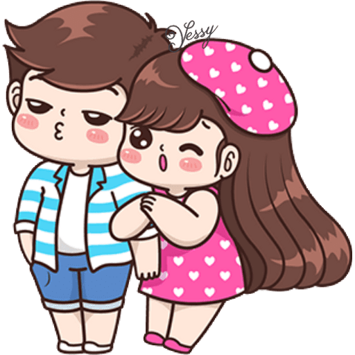 Набор стикеров 💞Boobib in love💞 для WhatsApp 1