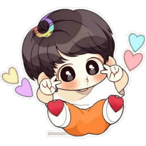 Набор стикеров BTS♦️anime для WhatsApp 20