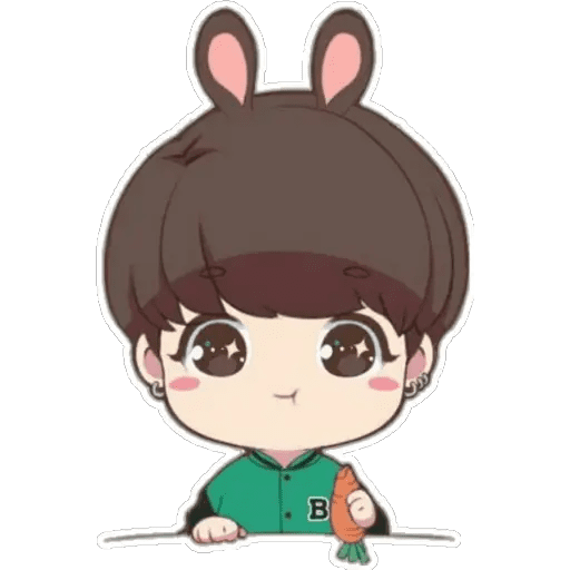 Набор стикеров BTS♦️anime для WhatsApp 23