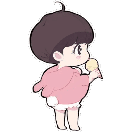 Набор стикеров BTS♦️anime для WhatsApp 24