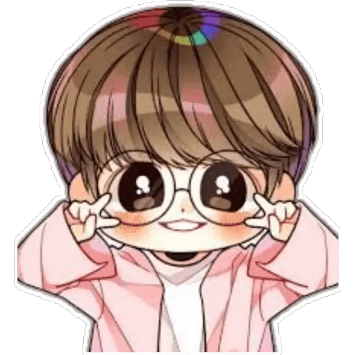 Набор стикеров BTS♦️anime для WhatsApp 25