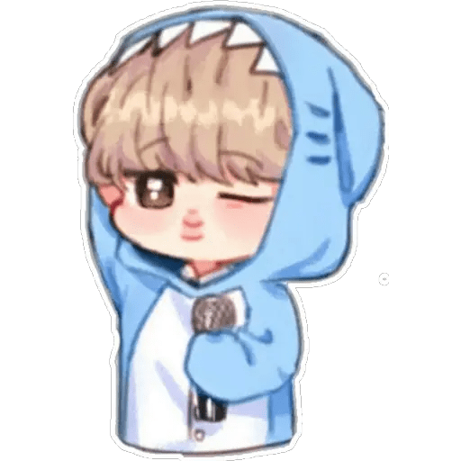 Набор стикеров BTS♦️anime для WhatsApp 28