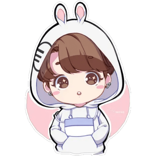 Набор стикеров BTS♦️anime для WhatsApp 3