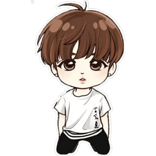 Набор стикеров BTS♦️anime для WhatsApp 30