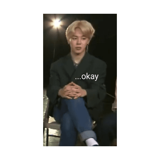 Набор стикеров BTS reactions для WhatsApp 28