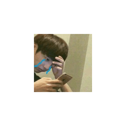 Набор стикеров BTS reactions для WhatsApp 30