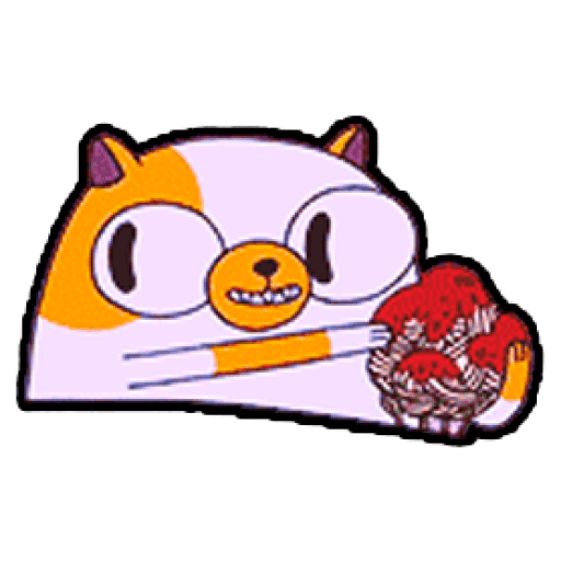 Набор стикеров Cake The Cat (Adventure Time) для WhatsApp 1