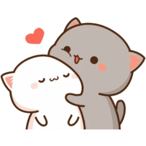 Набор стикеров Cat and cat для WhatsApp 1