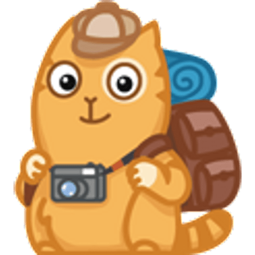Набор стикеров Cat Peach 2 для WhatsApp 1