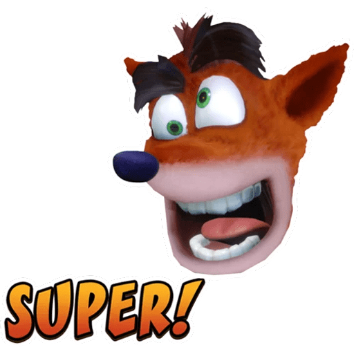 Набор стикеров Crash Bandicoot 2 для WhatsApp 10