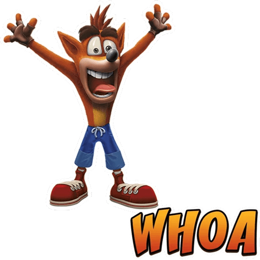 Набор стикеров Crash Bandicoot 2 для WhatsApp 12