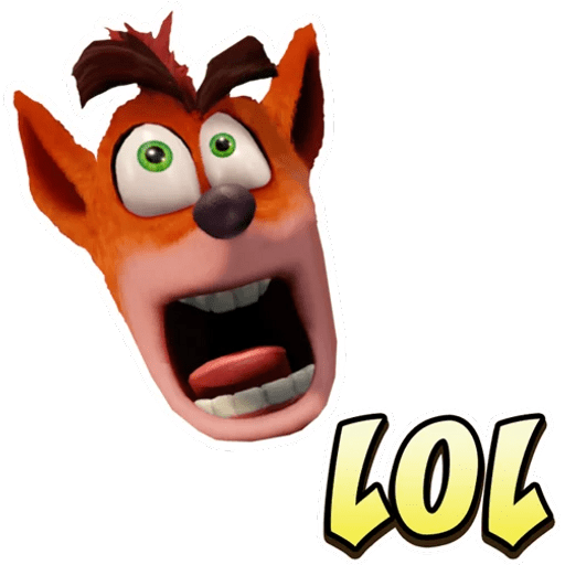 Набор стикеров Crash Bandicoot 2 для WhatsApp 13