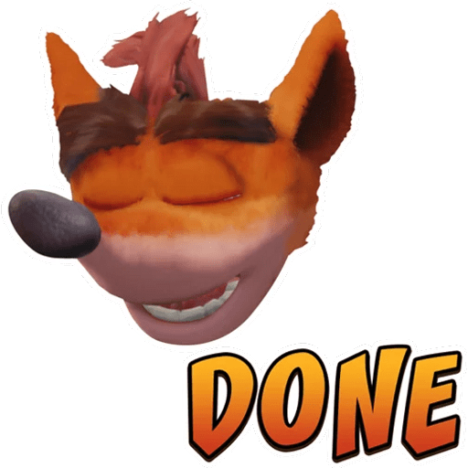 Набор стикеров Crash Bandicoot 2 для WhatsApp 21