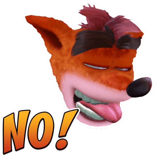 Набор стикеров Crash Bandicoot 2 для WhatsApp 3