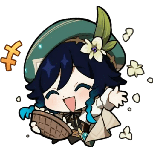 Набор стикеров genshin для WhatsApp 23