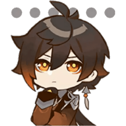 Набор стикеров genshin для WhatsApp 27