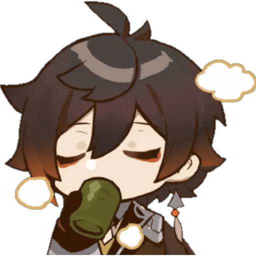 Набор стикеров genshin для WhatsApp 30