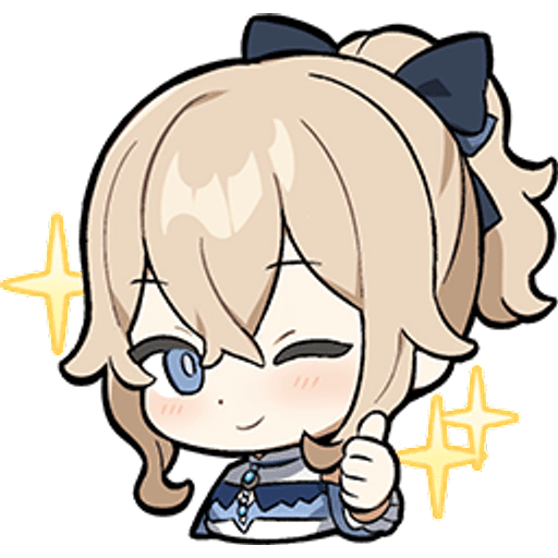 Набор стикеров Genshin Impact 4 для WhatsApp 12