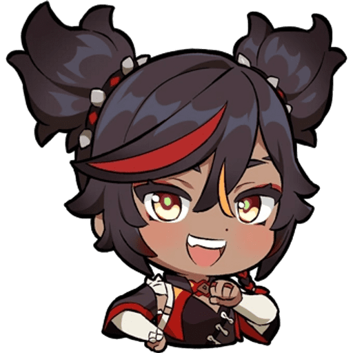 Набор стикеров Genshin Impact 8 для WhatsApp 25