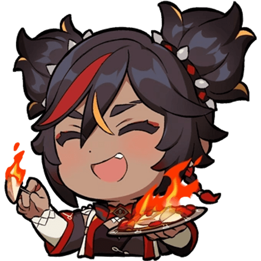 Набор стикеров Genshin Impact 8 для WhatsApp 26