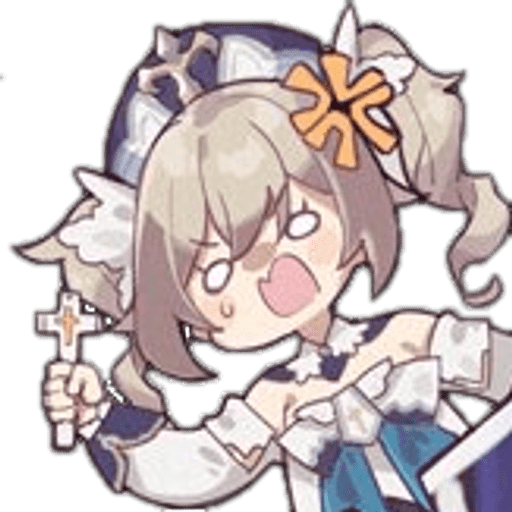 Набор стикеров Genshin Impact Barbara для WhatsApp 11