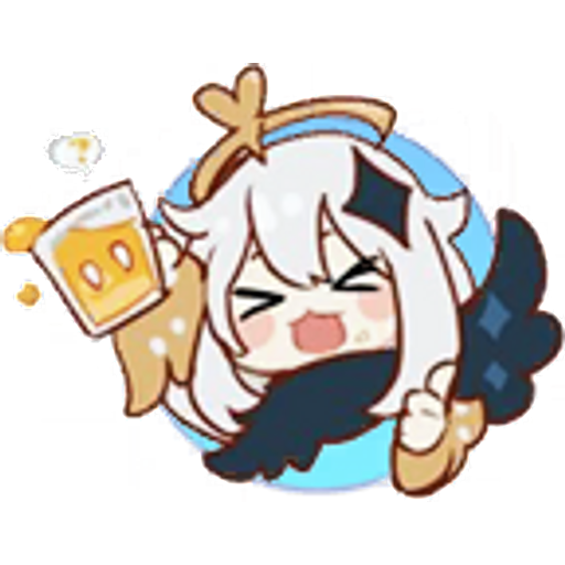 Набор стикеров Genshin Impact Paimon 1 для WhatsApp 20