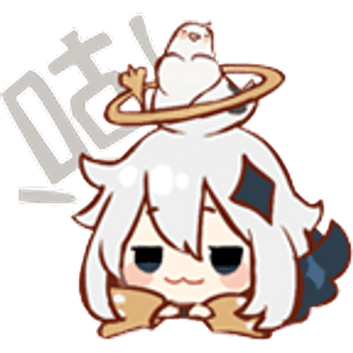 Набор стикеров Genshin Impact Paimon 1 для WhatsApp 21