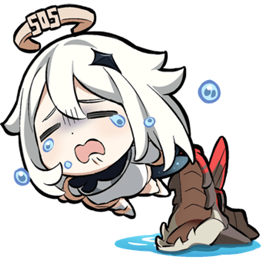 Набор стикеров Genshin Impact Paimon 1 для WhatsApp 29