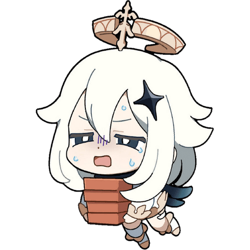 Набор стикеров Genshin Impact Paimon 2 для WhatsApp 10