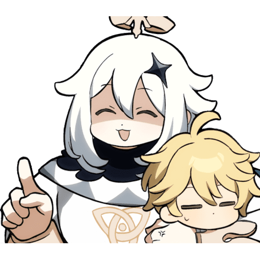 Набор стикеров Genshin Impact Paimon 2 для WhatsApp 14