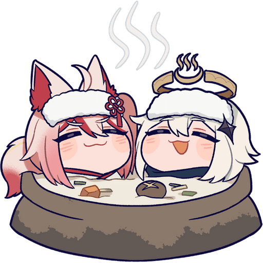 Набор стикеров Genshin Impact Paimon 2 для WhatsApp 16