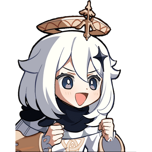 Набор стикеров Genshin Impact Paimon 2 для WhatsApp 3