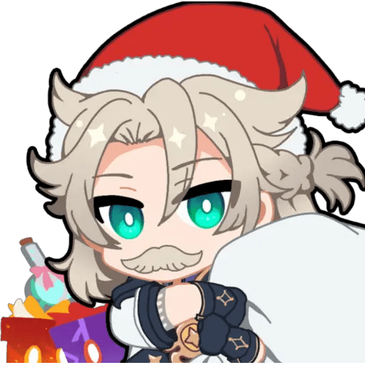 Набор стикеров genshin pt 3 (art by @soreko) для WhatsApp 1