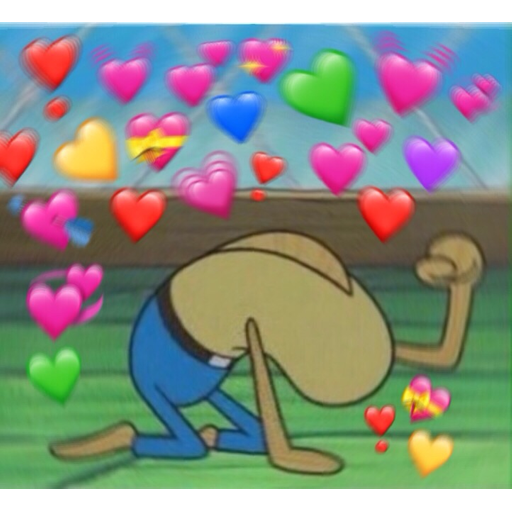 Набор стикеров Heart Reaction Pics для WhatsApp 2