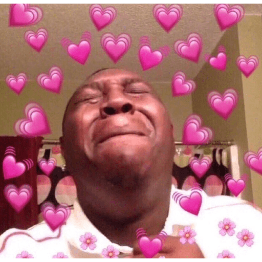 Набор стикеров Heart Reaction Pics для WhatsApp 4