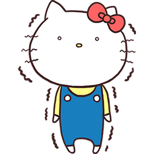 Набор стикеров Hello Kitty × Usamaru by silvan для WhatsApp 14