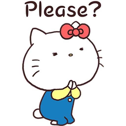 Набор стикеров Hello Kitty × Usamaru by silvan для WhatsApp 15