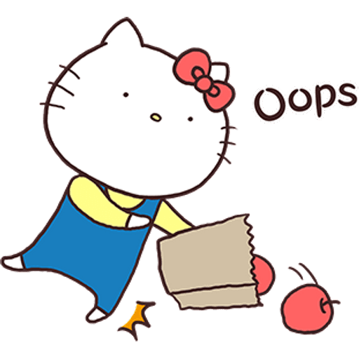 Набор стикеров Hello Kitty × Usamaru by silvan для WhatsApp 18