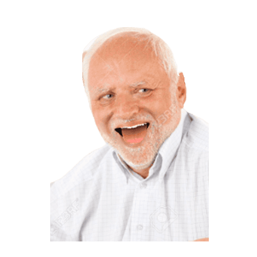 Набор стикеров Hide The Pain Harold для WhatsApp 13