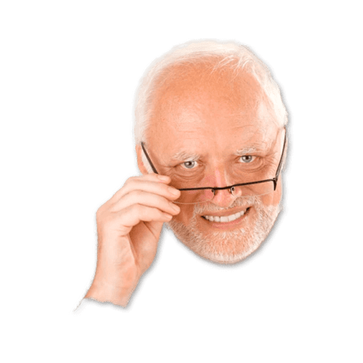 Набор стикеров Hide The Pain Harold для WhatsApp 3