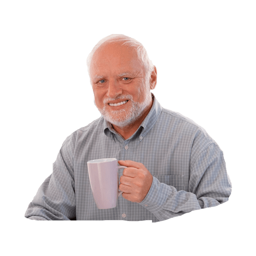 Набор стикеров Hide The Pain Harold для WhatsApp 5