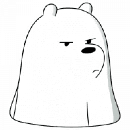 Набор стикеров ice bear для WhatsApp 1